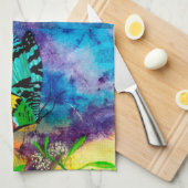 マダガスカルしぶきによって収穫される手タオル キッチンタオル (四つ折り)