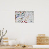 マダガスカルと東アフリカの海岸線 ポスター (キッチン)