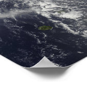 マダガスカルに接近する熱帯低気圧帯ゲール ポスター (角)