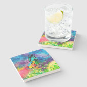 マダガスカルのしぶきによって収穫されるコースター ストーンコースター (横)