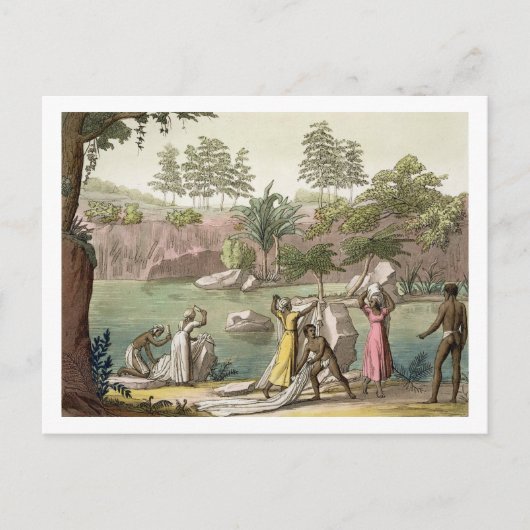 マダガスカルのサンベネデット近郊の川、プレート81 ポストカード (正面)