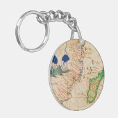 マダガスカルの地図 キーホルダー (正面左)