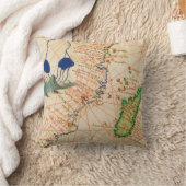 マダガスカルの地図 クッション (ブランケット)