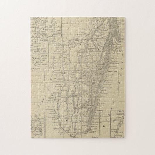 マダガスカルの地図 ジグソーパズル (縦)