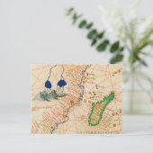 マダガスカルの地図 ポストカード (スタンド正面)