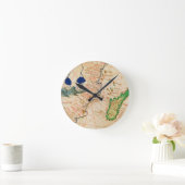 マダガスカルの地図 ラウンド壁時計 (ホーム)