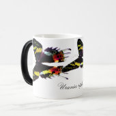 マダガスカルの日没のガ モーフィングマグカップ (正面左)