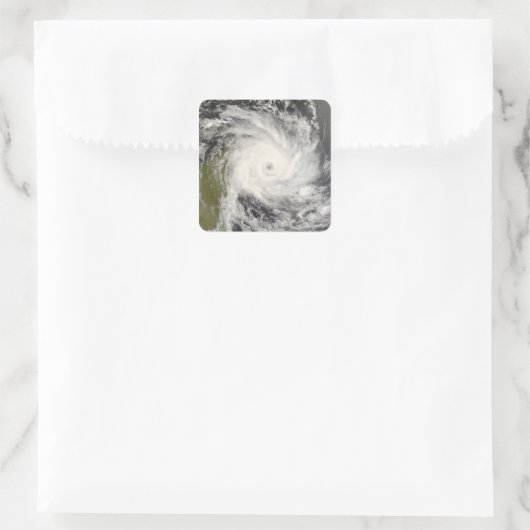 マダガスカルの熱帯低気圧Ivan スクエアシール (バッグ)