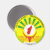 マダガスカルの紋章 マグネット (正面/裏面)