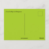 マダガスカルの農村 ポストカード (裏面)