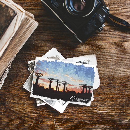 マダガスカルアベニューオブザバオブパノラマビュー ポストカード