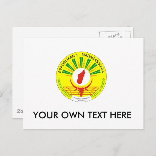 マダガスカルコートオブアームズ ポストカード (正面/裏面)