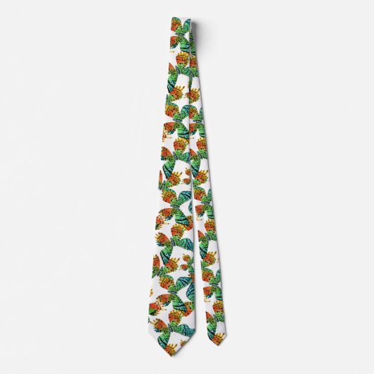 マダガスカルサンセットモス(ウラニアリフェウス) 4. ネクタイ (正面)