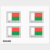 マダガスカルステッカー 長方形シール (シート)