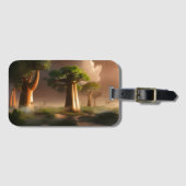 マダガスカルバオバブフォレストファンタジー ラゲッジタグ (正面横)