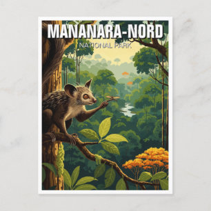 マダガスカルマナラノルド国立公園旅行 ポストカード
