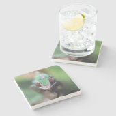 マダガスカルレッドバーパンサーカメレオン ストーンコースター (横)