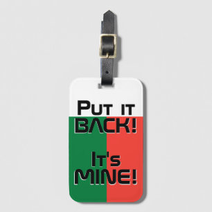 マダガスカル国おもしろい旗 ラゲッジタグ