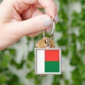 マダガスカル国旗のキーチェーン キーホルダー (手)