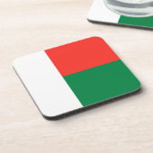 マダガスカル国旗のコースター コースター (左側)