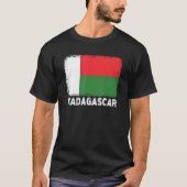 マダガスカル国旗のサポートマダガスカルピープルウィメンズ Tシャツ (正面)