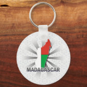 マダガスカル国旗の地図2.0 キーホルダー (正面)