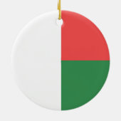 マダガスカル国旗の紋章 セラミックオーナメント (裏面)
