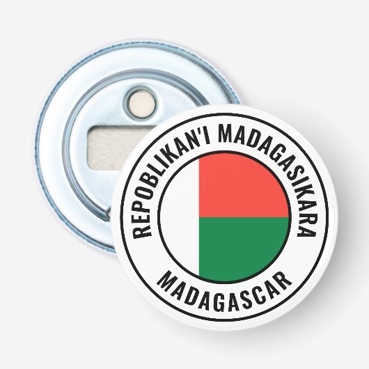 マダガスカル国旗ゴージャスな愛国的ボトルのオープナー 栓抜き (正面)