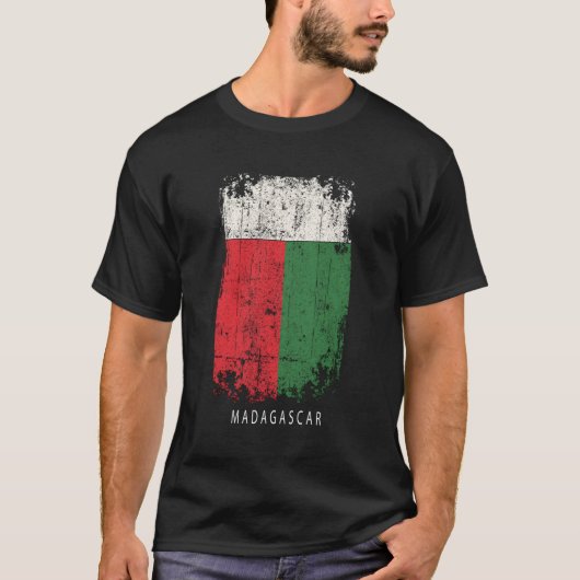 マダガスカル国旗マダガスカル Tシャツ (正面)