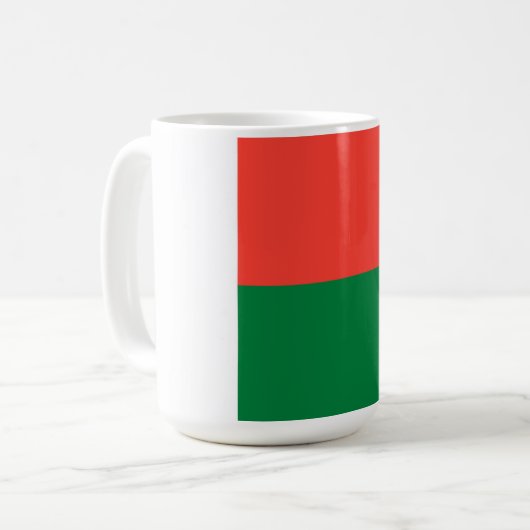 マダガスカル国旗 コーヒーマグカップ (正面左)