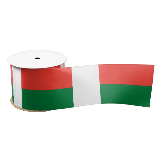 マダガスカル国旗 サテンリボン (リール)