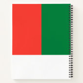 マダガスカル国旗 ノートブック (裏面)