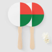 マダガスカル国旗 ハンドファン (正面&裏面)