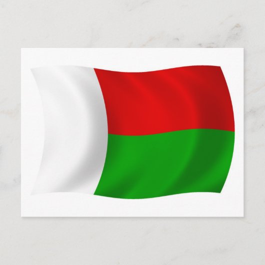 マダガスカル国旗 ポストカード (正面)