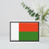 マダガスカル国旗 ポストカード (スタンド正面)