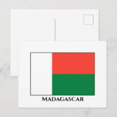 マダガスカル国旗 ポストカード (正面/裏面)