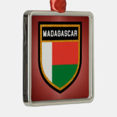 マダガスカル国旗 メタルオーナメント (右)