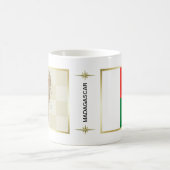 マダガスカル国旗+地図マグカップ コーヒーマグカップ (中央)