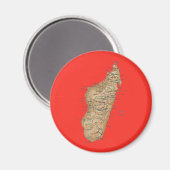 マダガスカル地図マグネット マグネット (正面/裏面)