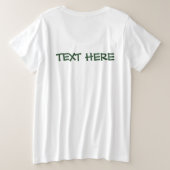 マダガスカル島のワオキツネネズミの熱帯雨林 プラスサイズTシャツ (デザイン裏面)