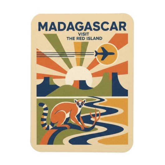 マダガスカル旅行 マグネット (縦)