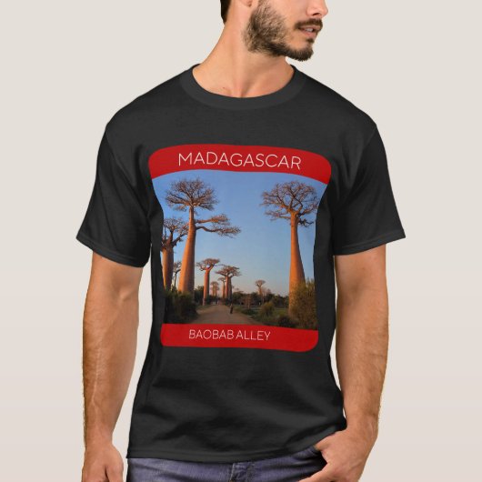 マダガスカル旅行Tシャツ バオバブ通り Tシャツ (正面)