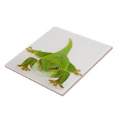 マダガスカル日のヤモリ(Phelsumaのmadagascariensis) タイル (側面)