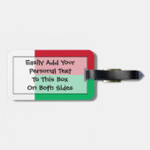 マダガスカル簡単ID個人国旗 ラゲッジタグ (裏面横)