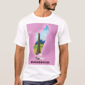 マダガスカル イラスト旅行ポスター Tシャツ (正面)