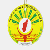 マダガスカル・エンブレム セラミックオーナメント (左)