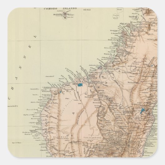マダガスカル スクエアシール (正面)
