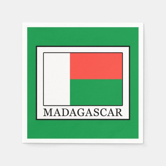 マダガスカル スタンダードカクテルナプキン (正面)