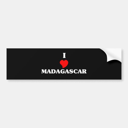マダガスカル バンパーステッカー (正面)