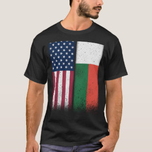 マダガスカル・マダガスカルアメリカ誇りを持った国旗USA Tシャツ